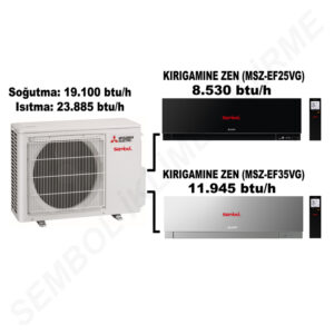 Mitsubishi Electric Kırıgamıne Zen Multi Split Klima (8.530 btu/h + 11.945 btu/h)