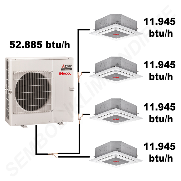 Mitsubishi Electric Kaset Tipi Mini VRF
