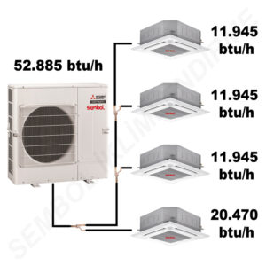 Mitsubishi Electric Kaset Tipi Mini VRF