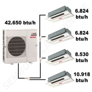 Mitsubishi Electric Kaset Tipi Tek Yöne Üflemeli Tip