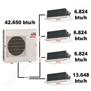 Mitsubishi Electric 2 Yöne Üflemeli Kaset Tipi