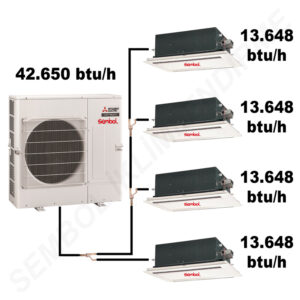 Mitsubishi Electric 2 Yöne Üflemeli Kaset Tipi